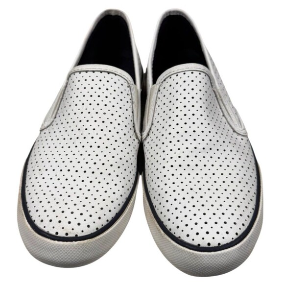 Sperry Top-Sider Sneakers Loafers Womans 9M White Leather Memory Foam Perforated - Picture 5 of 12